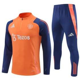 Manchester United Trenings Collegegenser 2024-25 Kvart-Zip